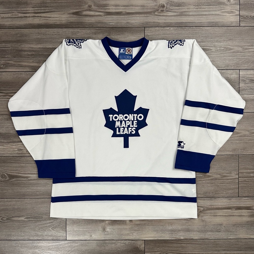 Vintage 90’s Starter Toronto Maple Leafs Embroidered Hockey Jersey